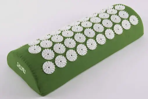 Green acupressure pillow