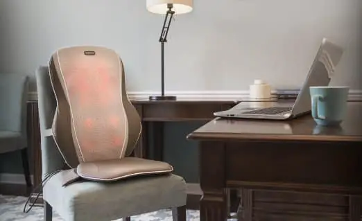 HoMedics MCS-750H Quad Shiatsu Massage Cushion on Chair