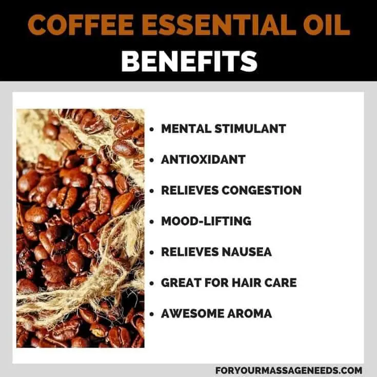 Coffee Essentail Oil Health Benefits Listed