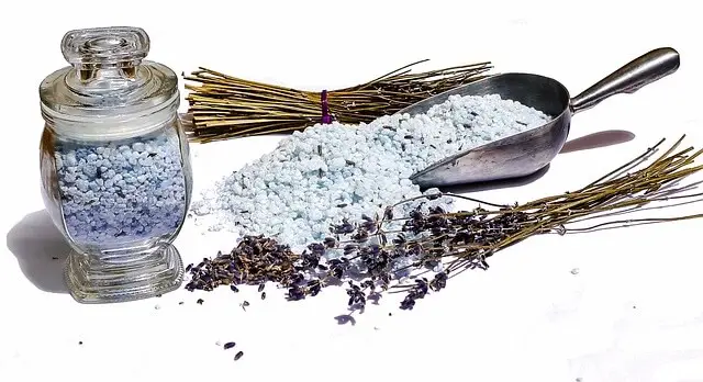 Using lavender for a relaxing bath